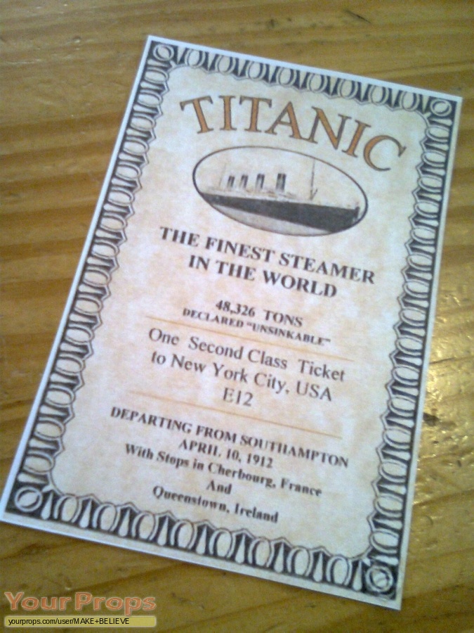 Titanic replica movie prop