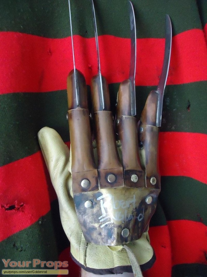 A Nightmare On Elm Street replica movie prop