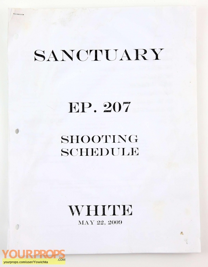 Sanctuary original production material