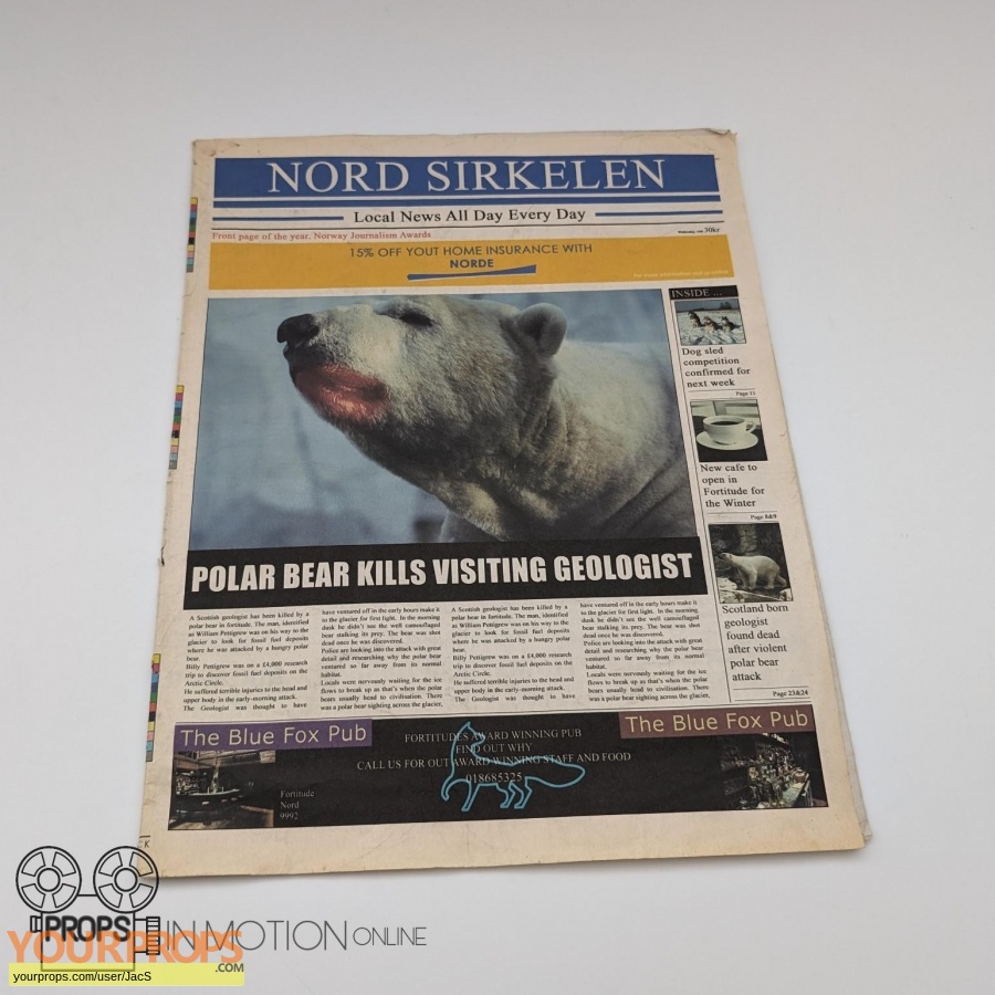 Fortitude  (2015-2018) original movie prop