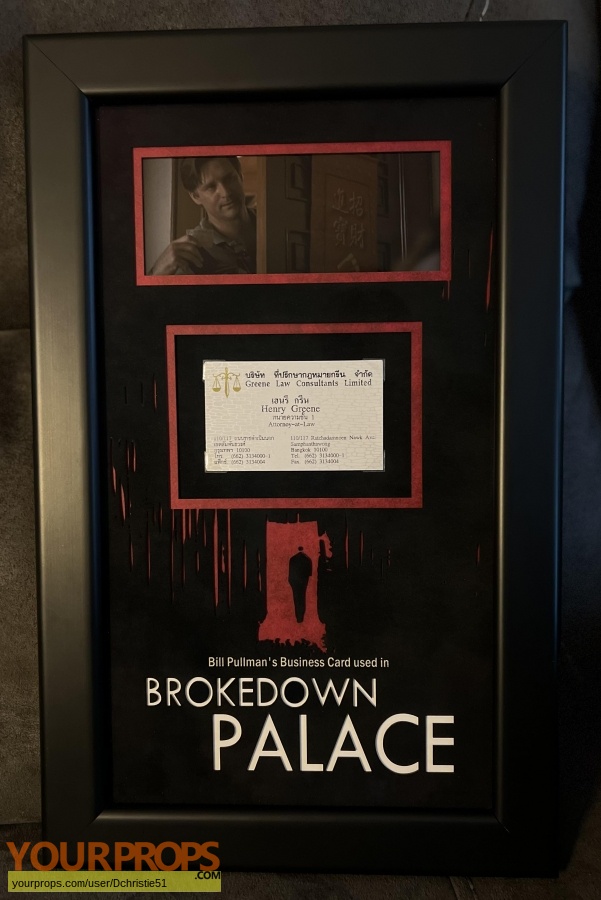 Brokedown Palace original movie prop