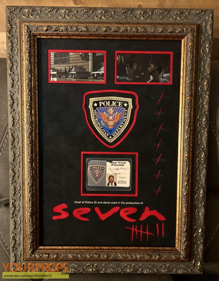 Seven original movie prop