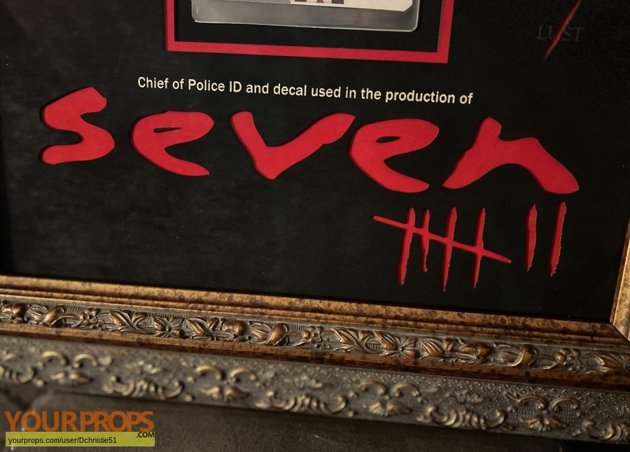 Seven original movie prop