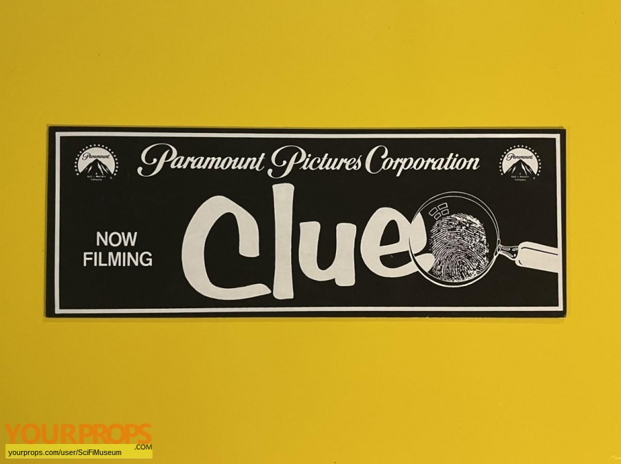 Clue original film-crew items