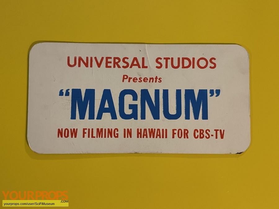 Magnum  P I  original film-crew items