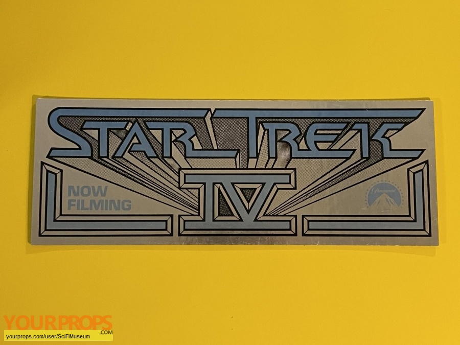 Star Trek IV  The Voyage Home original film-crew items