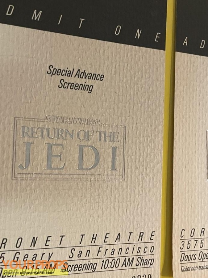 Star Wars Return of the Jedi original film-crew items