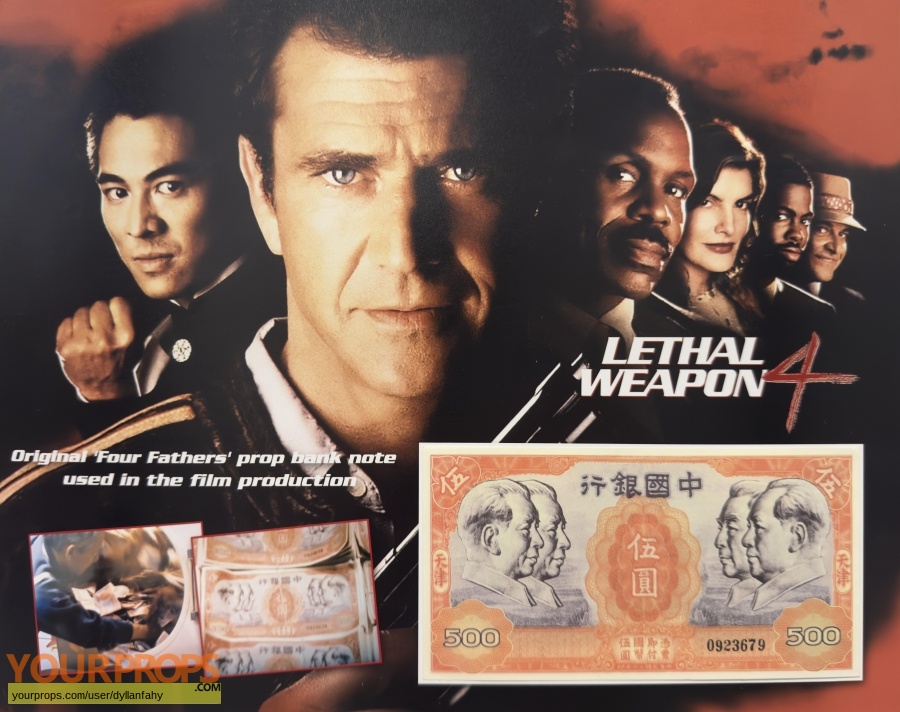 Lethal Weapon 4 original movie prop