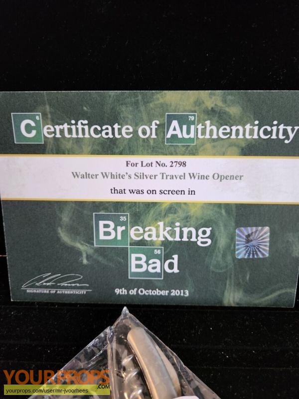 Breaking Bad original movie prop