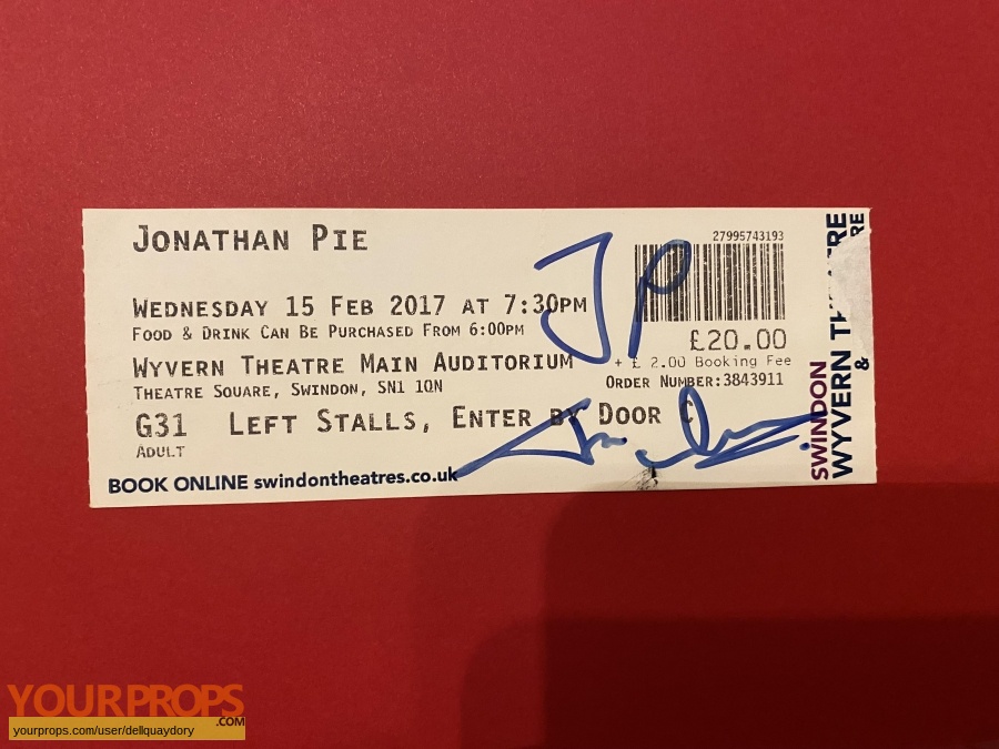 Jonathan Pie Live (Theatre) original production material