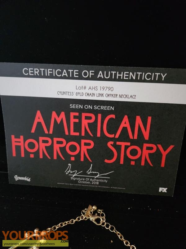 American Horror Story Hotel original movie prop