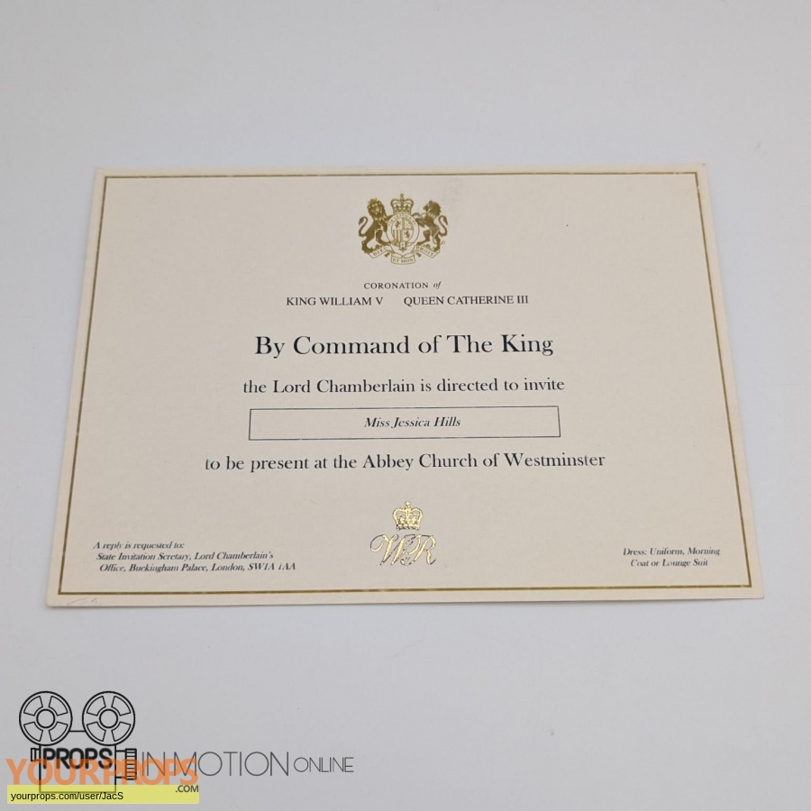 King Charles III original movie prop