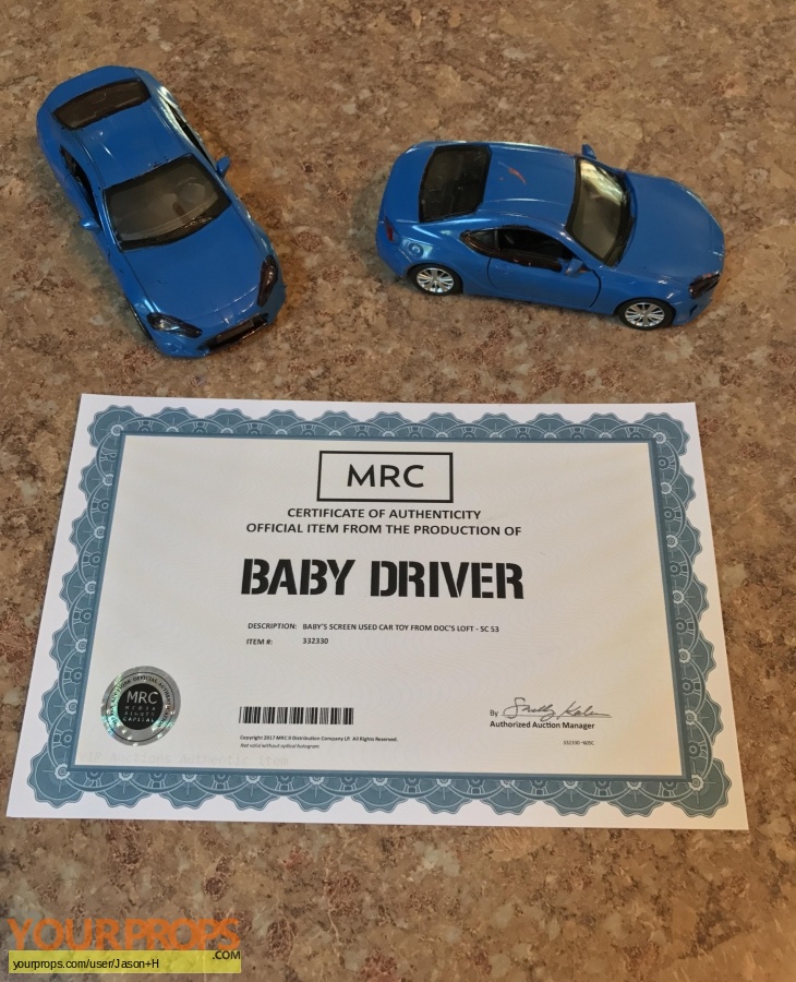 Baby Driver original movie prop