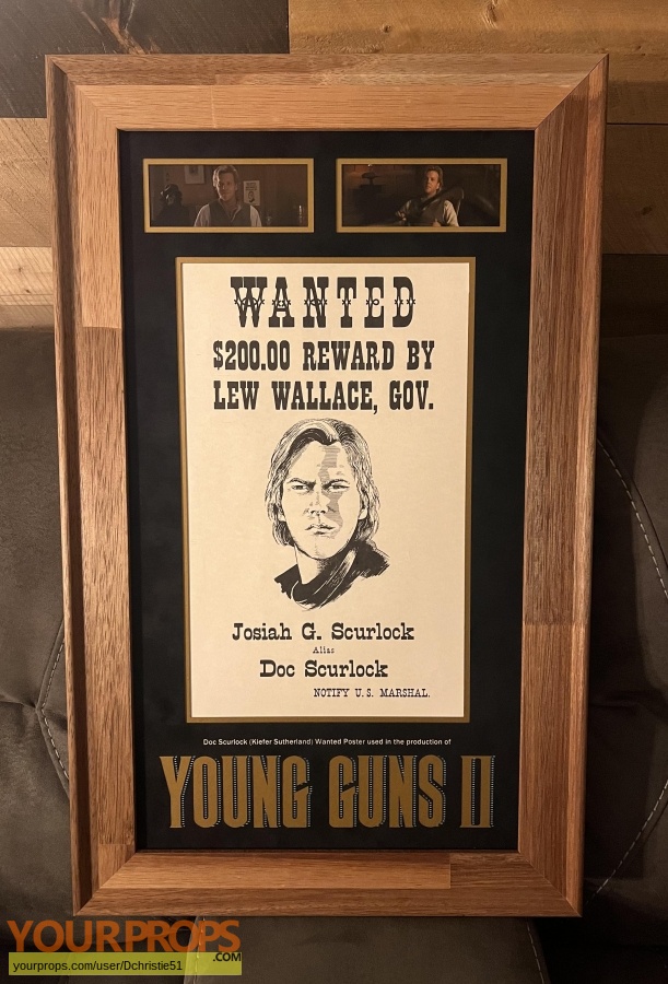 Young Guns II original movie prop