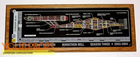 Star Trek  Enterprise original film-crew items