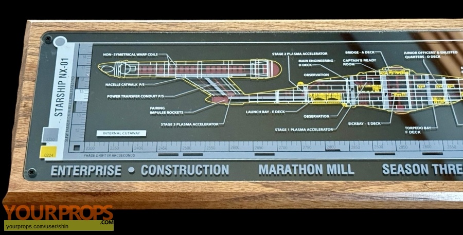 Star Trek  Enterprise original film-crew items