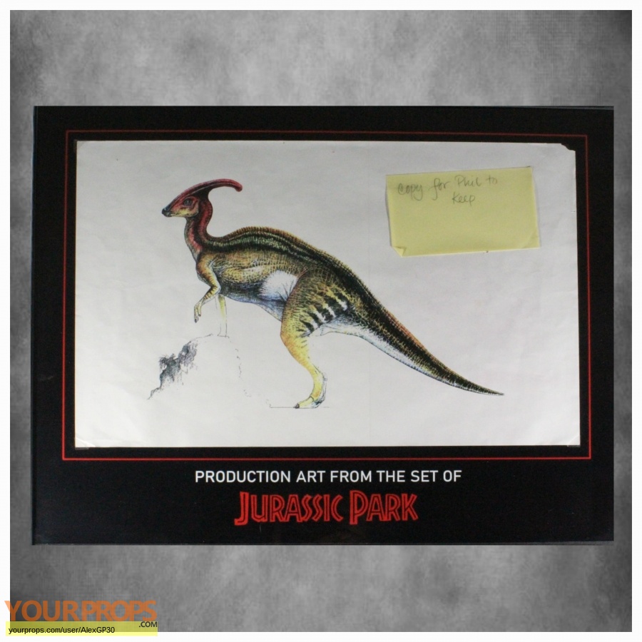 Jurassic Park original production material