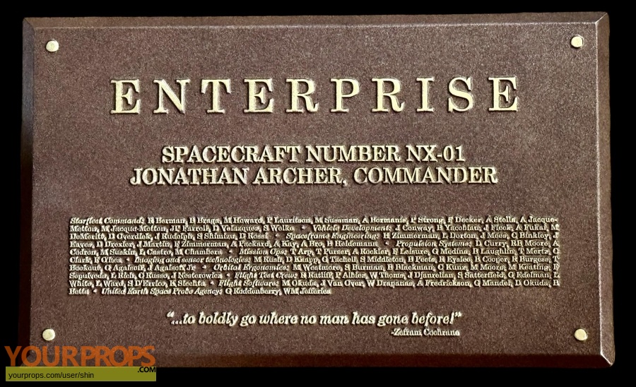 Star Trek  Enterprise replica movie prop