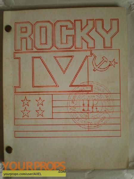 Rocky IV original production material