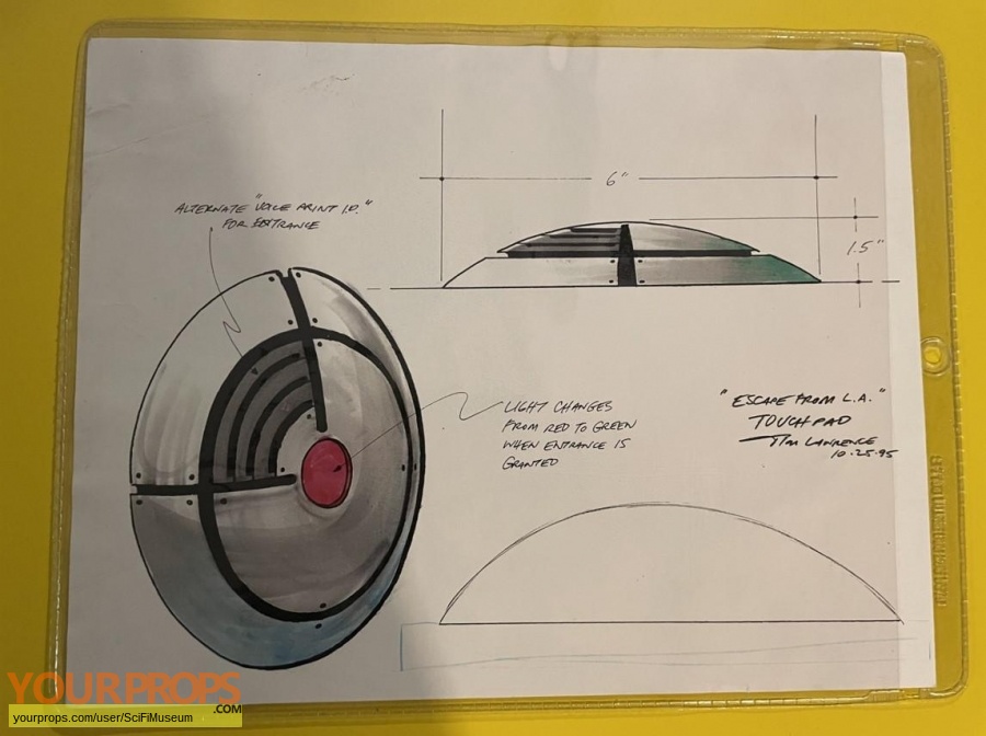 Escape from L A  original production artwork