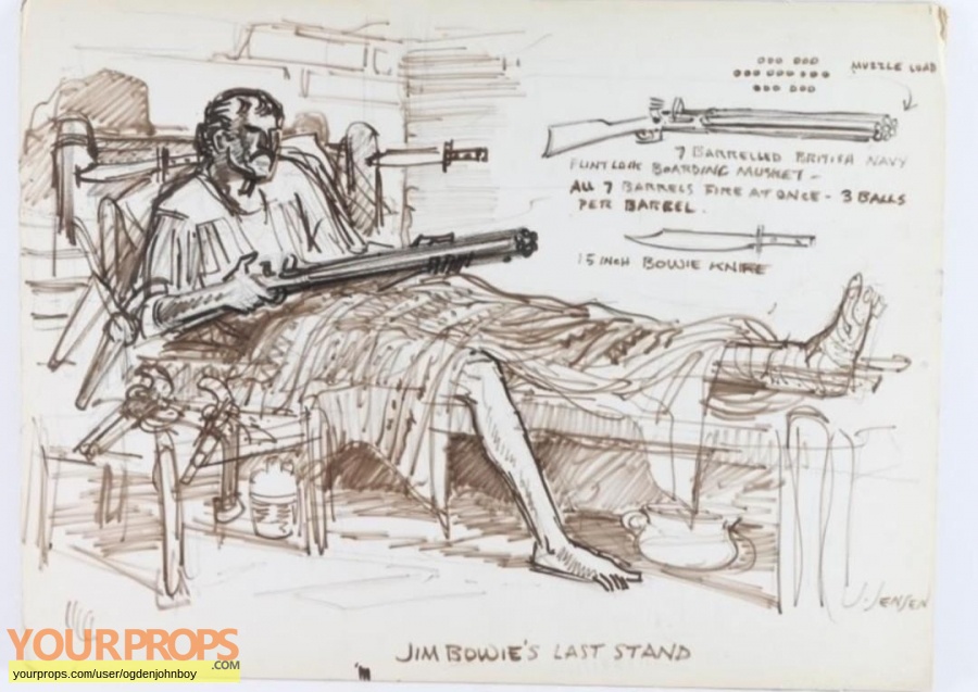 The Alamo original production artwork