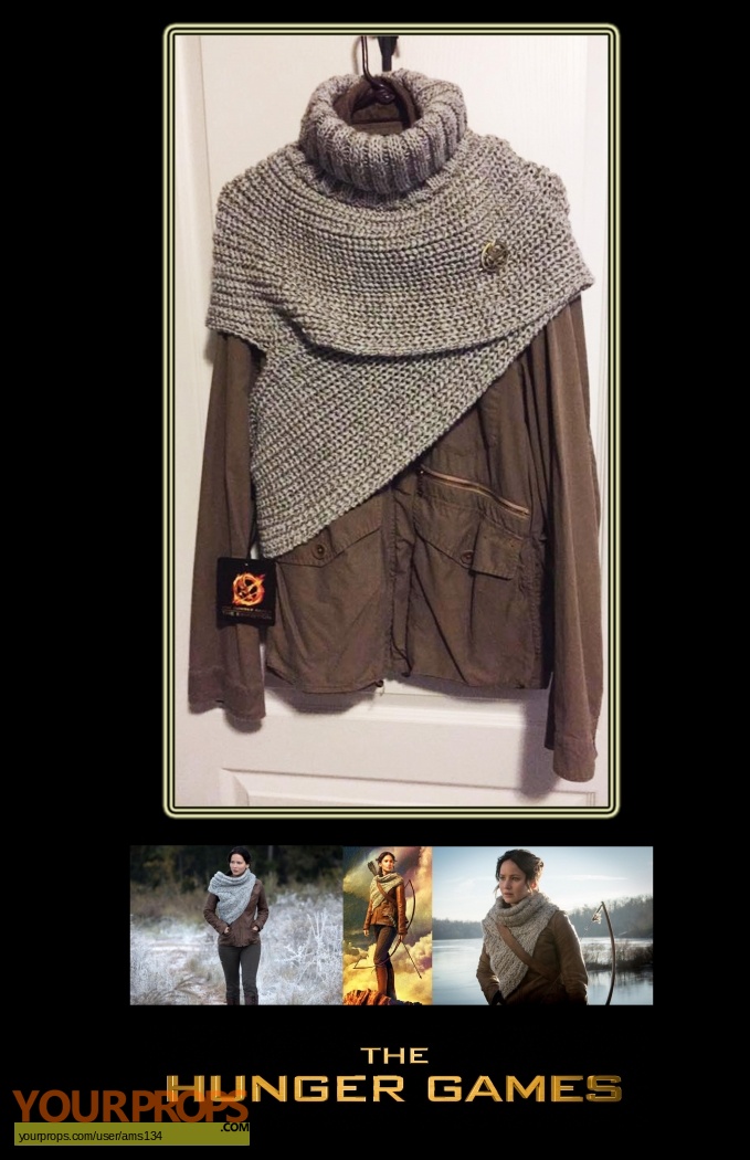 The Hunger Catching Fire Katniss Hunting Shawl replica costume