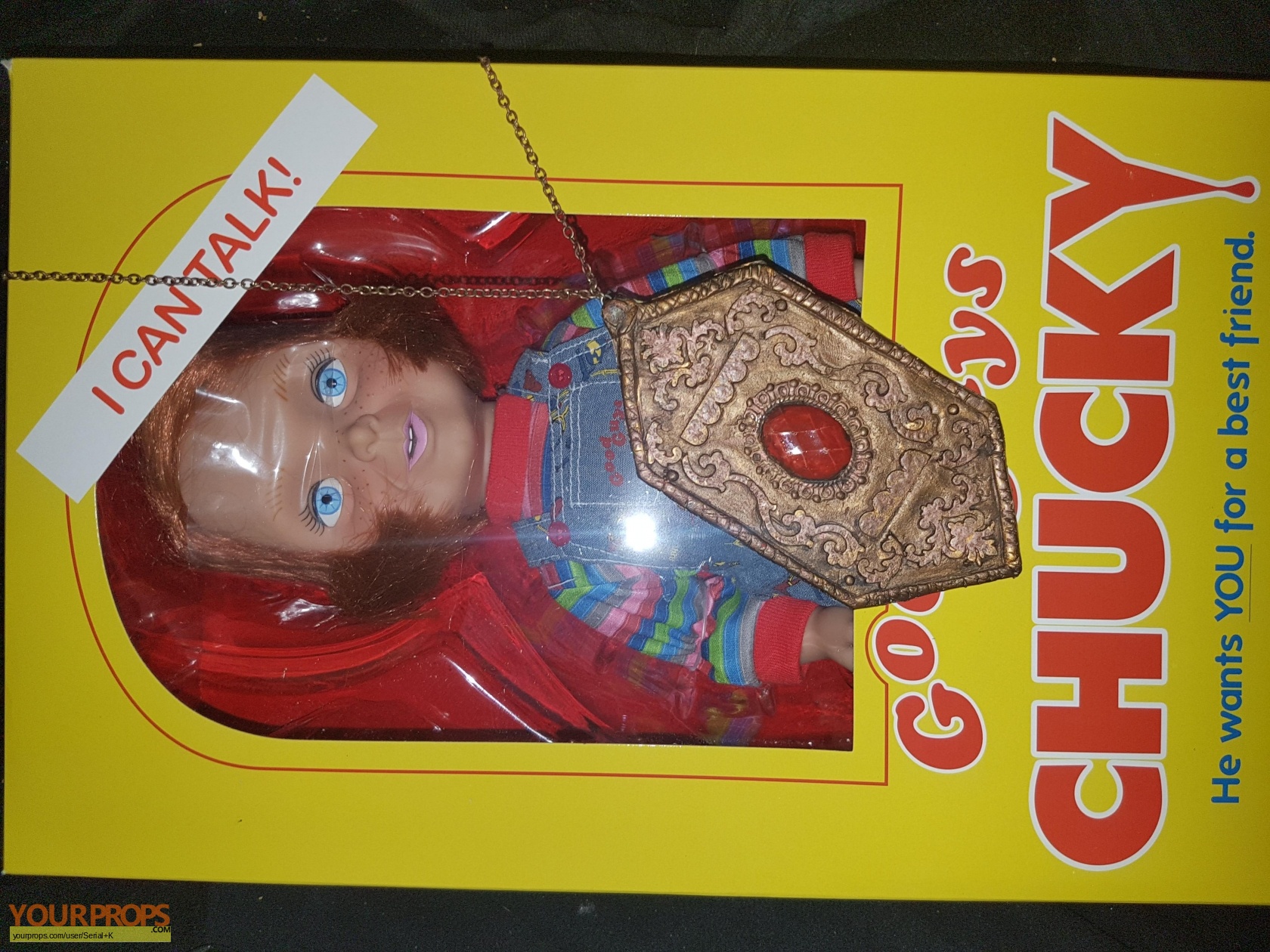 smiling chucky doll