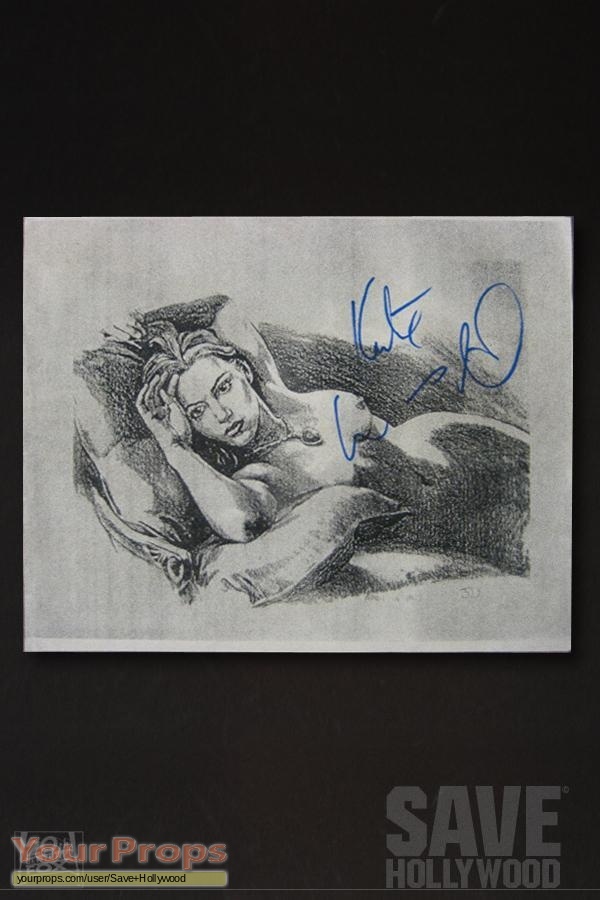 Titanic Signed Kate Winslet Sketch original prod. artwork
