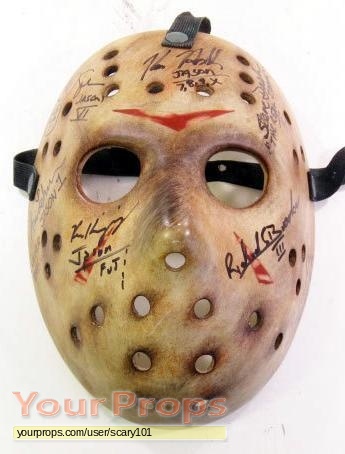 Friday the 13th Autographed Hockey mask by the actors who ...