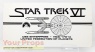 Star Trek VI  The Undiscovered Country original film-crew items