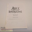 Alice Through The Looking Glass original production material